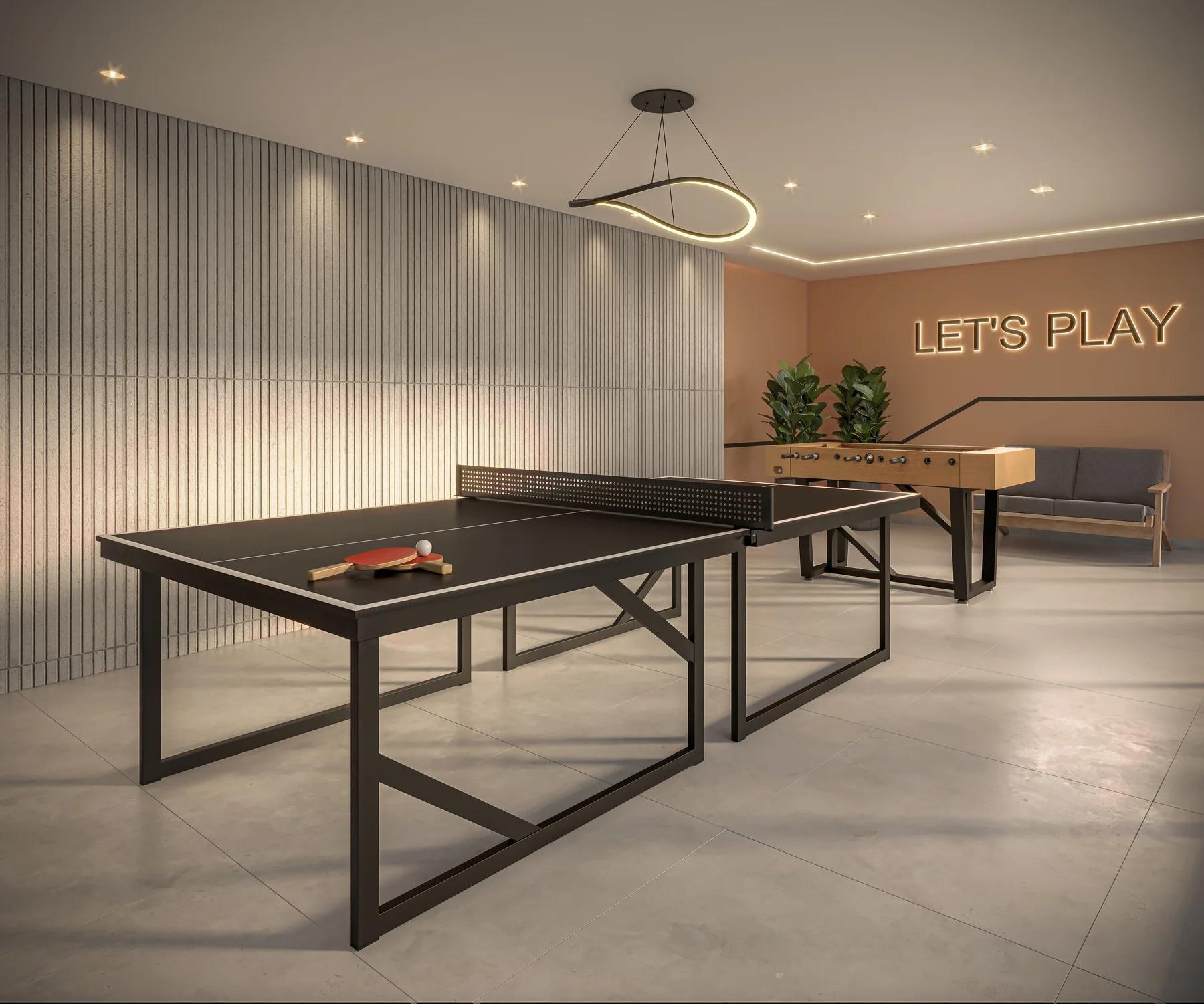 Volt C-220 - Salão de jogos com mesa de pingue-pongue