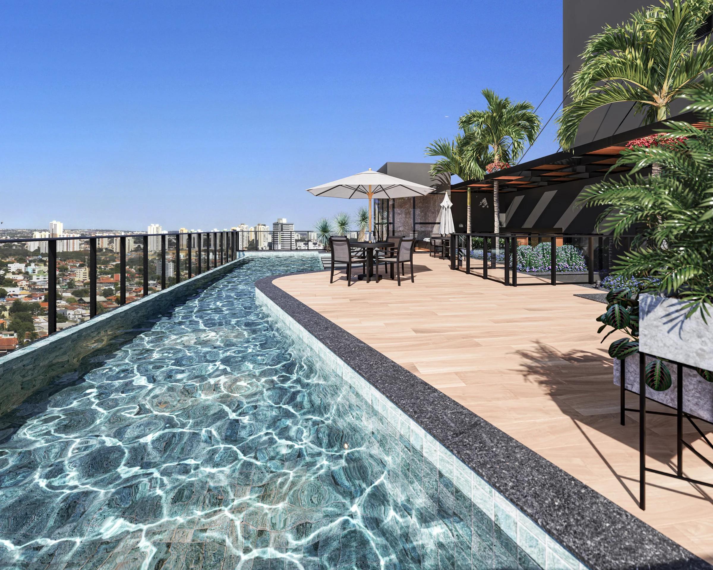Urban Garden Residence - piscina adulto no rooftop