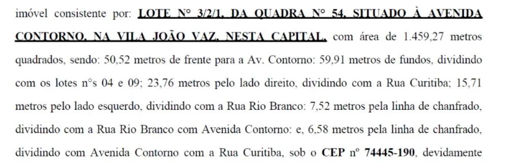 Área 1.460 m² em Vila João Vaz