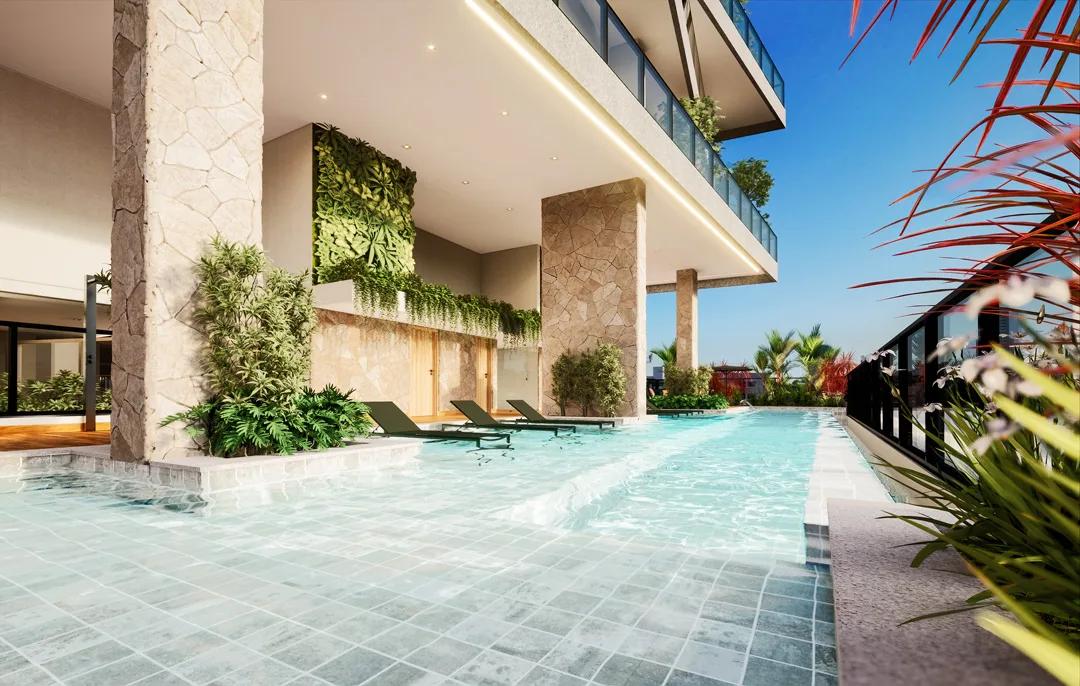 Ares Marista — área comum — Piscina com deck