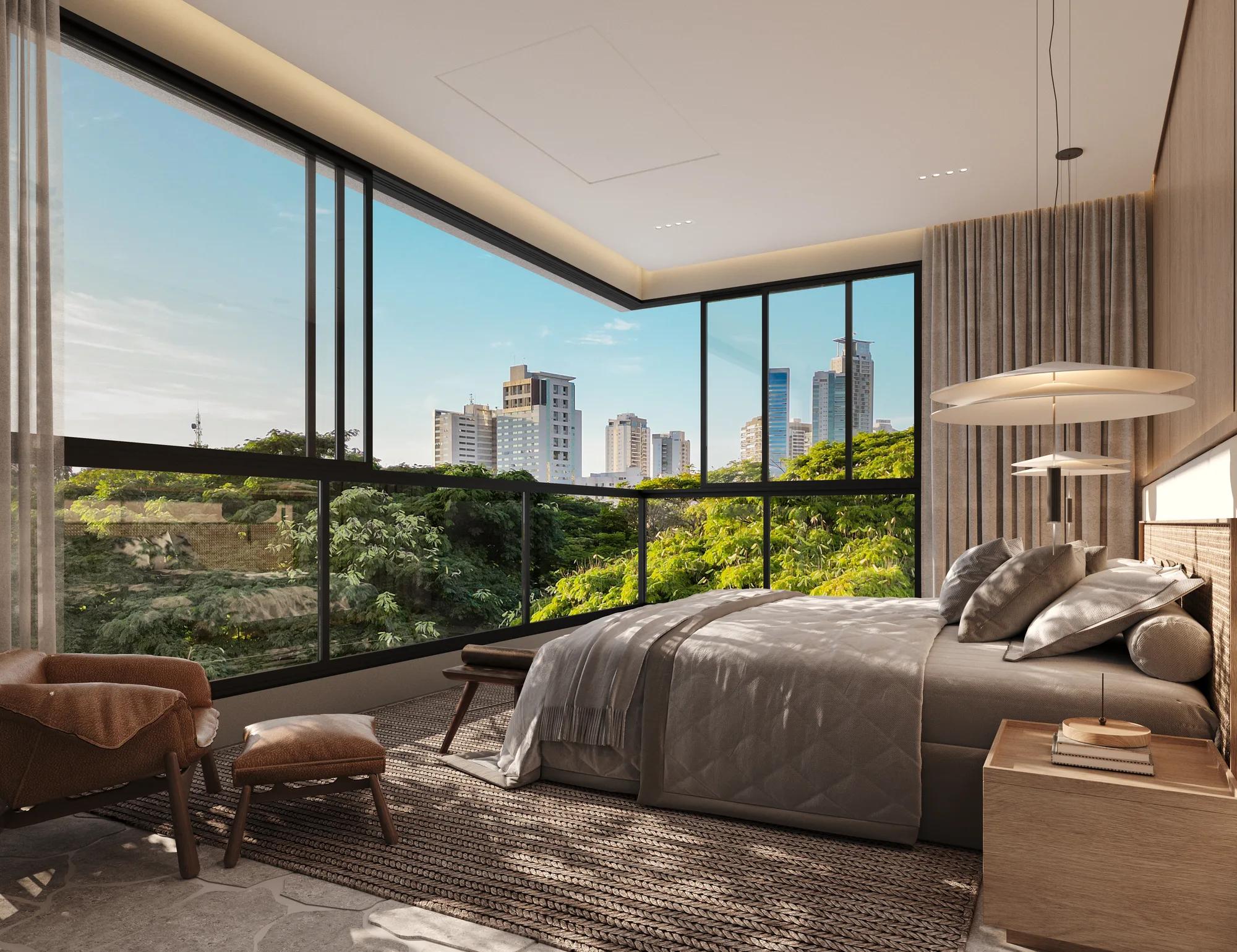 Auro — decorado — Suíte master com vista