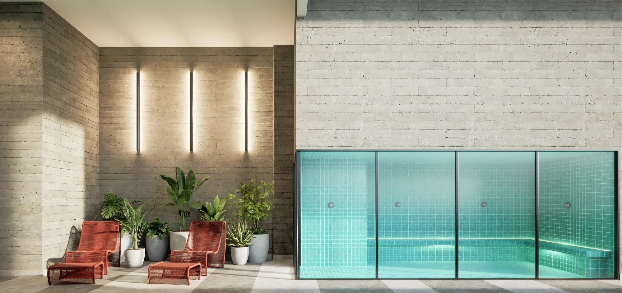 B Great Nova Suíça — área comum — Sauna e relax