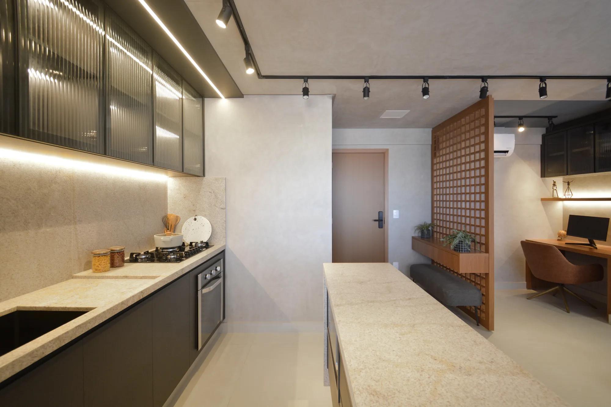 B Great Nova Suíça — decorado — Cozinha com ilha
