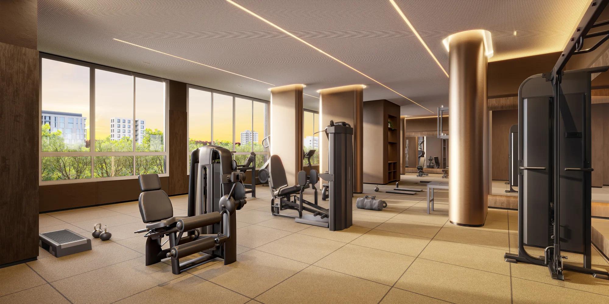 City Áuten — área comum — Espaço fitness
