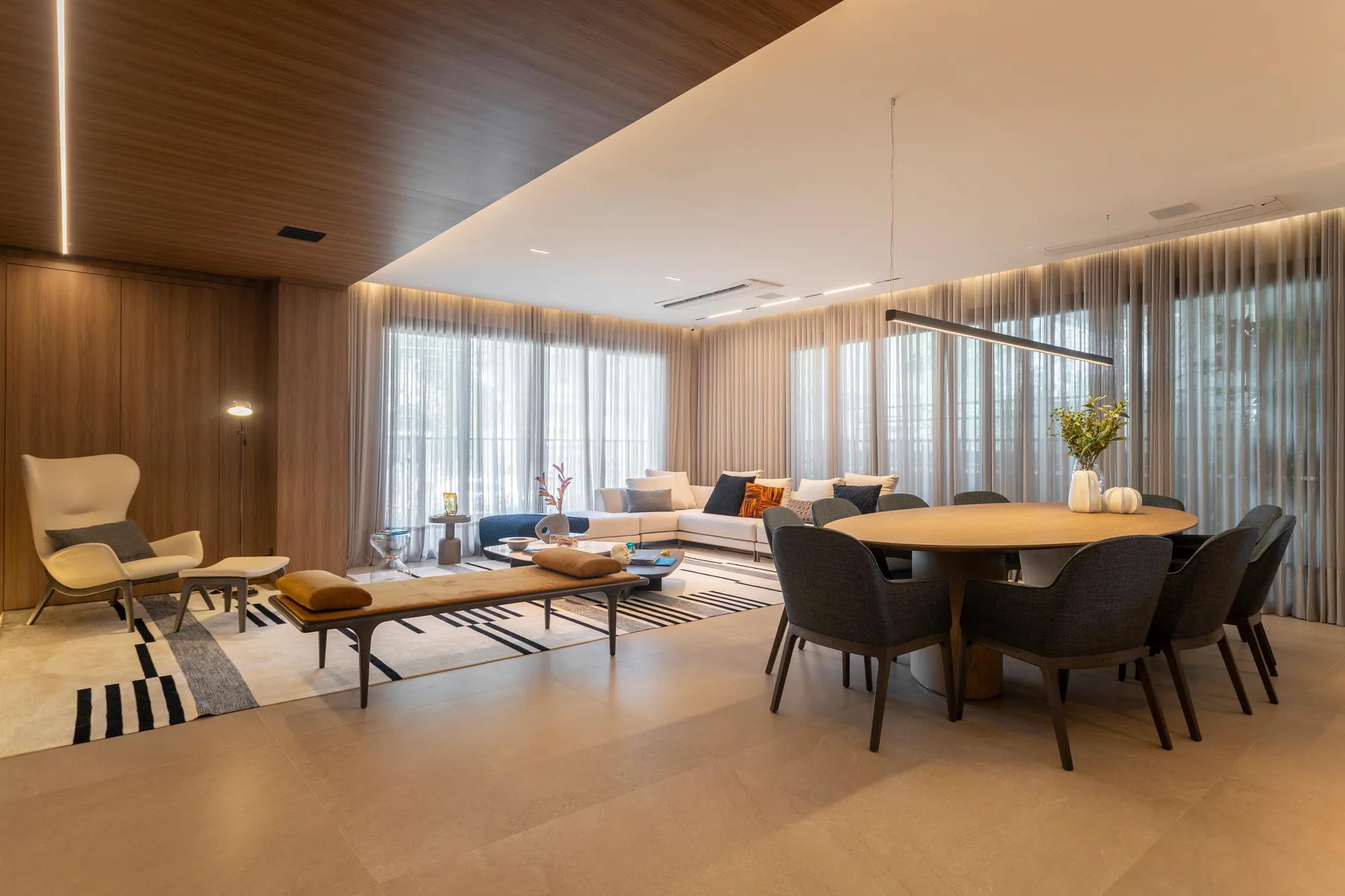 City Garten — decorado — Sala de estar e jantar