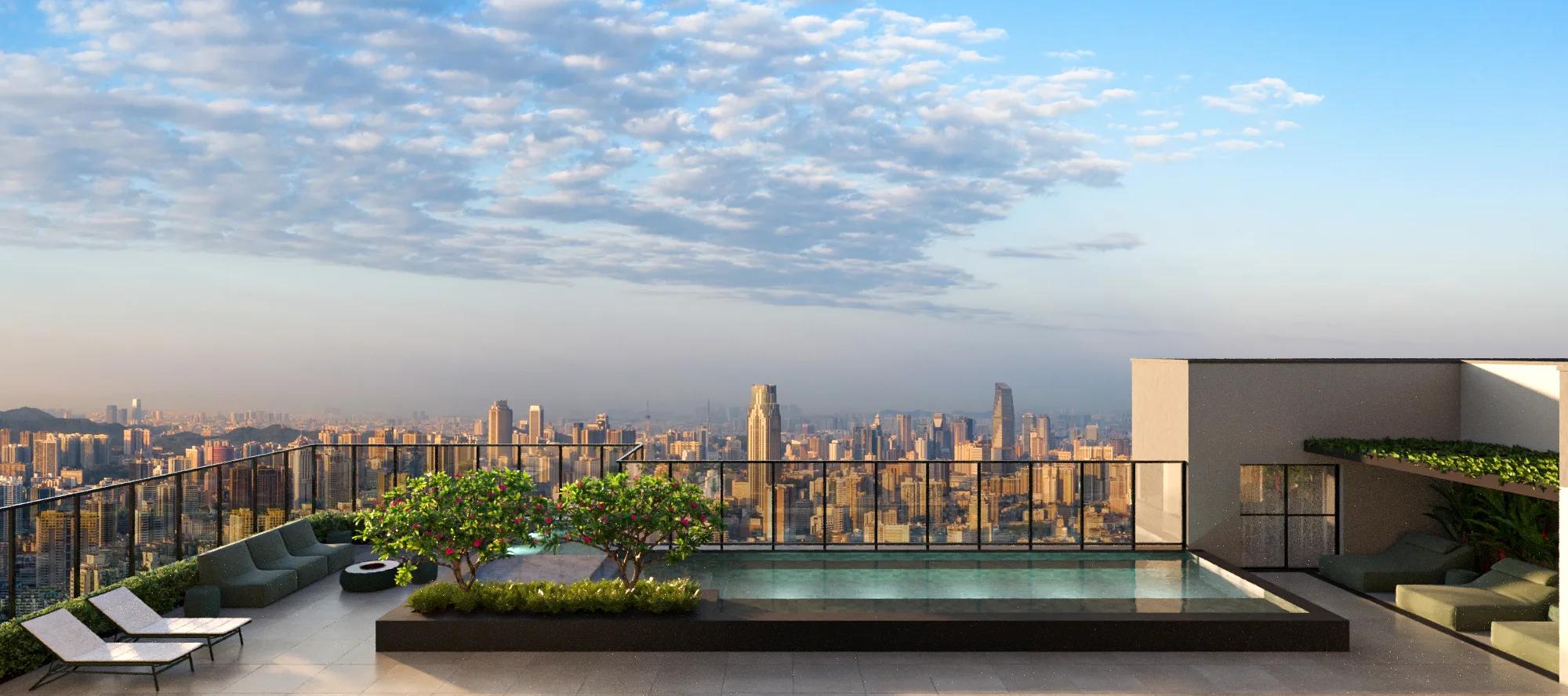 Haut Compact Life — área comum — Piscina rooftop