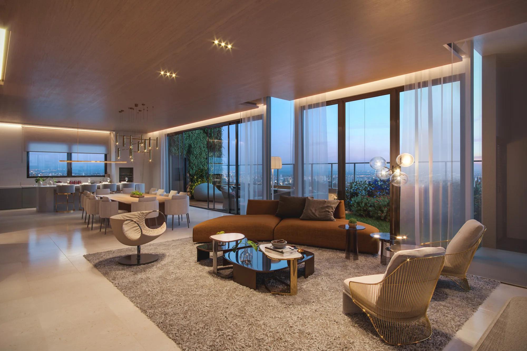 Legacy City Home — decorado — Living com vista