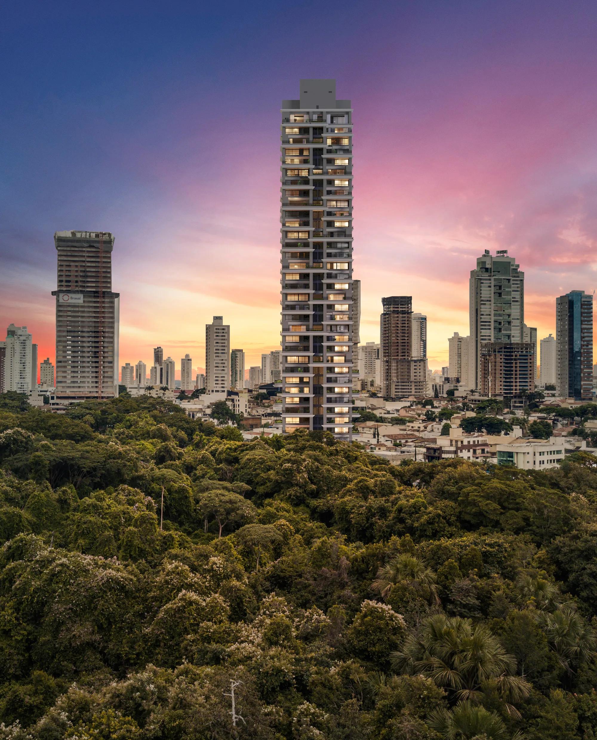 Legacy City Home — perspectiva — Fachada vista do parque
