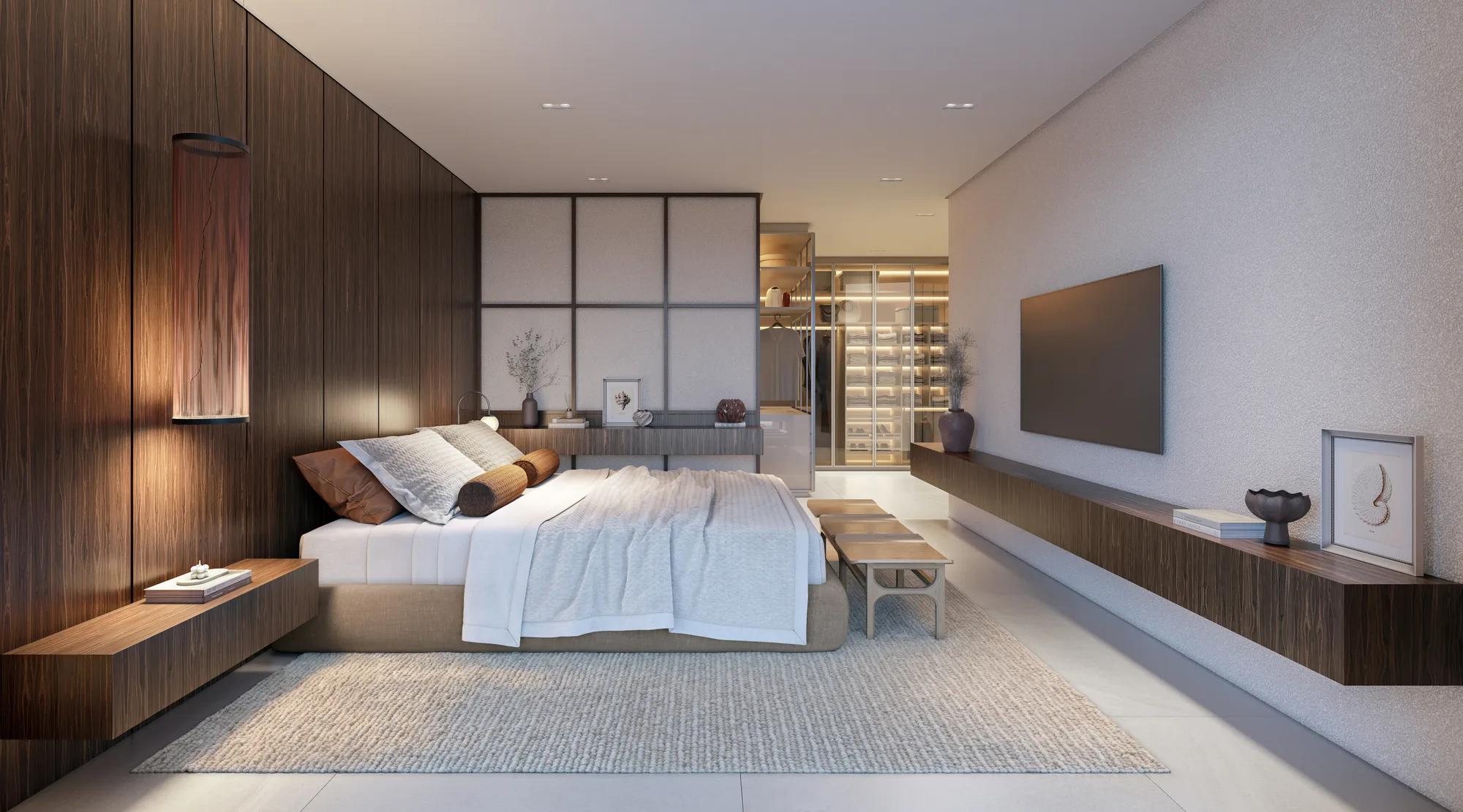 Legítimo Flamboyant Residencial — decorado — Suíte master