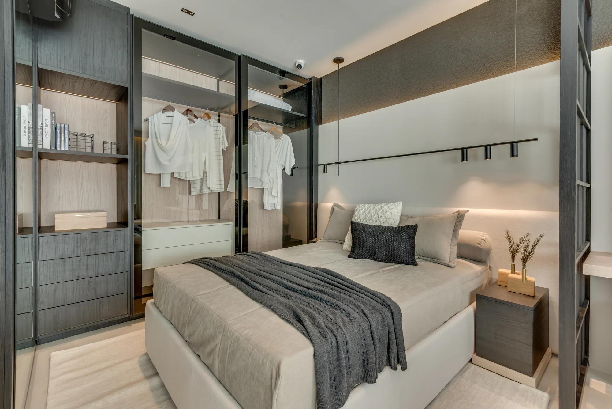 Obliq — decorado — Quarto com closet