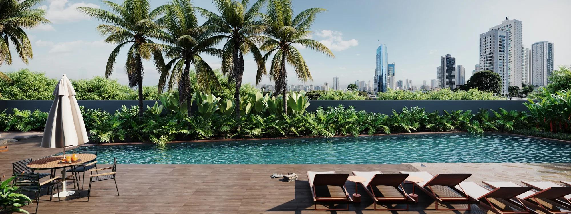 Reserva 27 — área comum — Piscina com deck